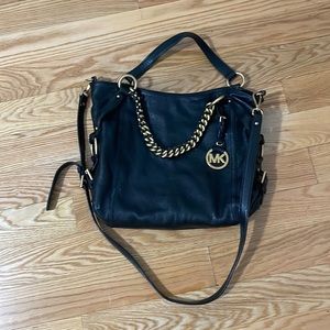 Michael Kors Black & Gold Shoulder Bag
